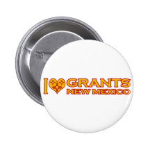 I Love Grants, NM Pinback Button