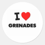 I Love Grenades Sticker