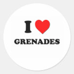 I Love Grenades Sticker