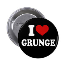 I Love Grunge Pins