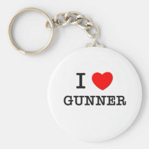 I Love Gunner Key Chain