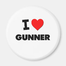 I Love Gunner Refrigerator Magnet