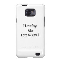 I Love Guys Who Love Volleyball Samsung Galaxy Case