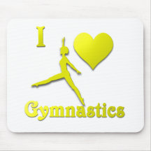 i love gymnastics #10 mouse pads