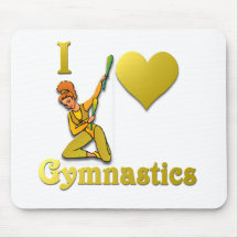 i Love Gymnastics #4 Mousepads