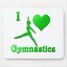 i love gymnastics #9 mousepad