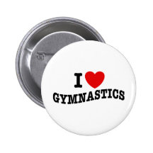 I Love Gymnastics Pins