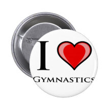 I Love Gymnastics Pins
