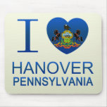 I Love Hanover, PA Mouse Mat