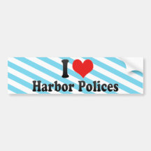 I Love Harbour Polices Bumper Stickers
