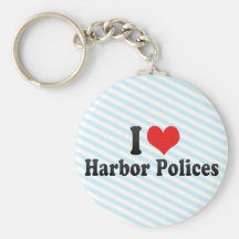 I Love Harbour Polices Key Chain