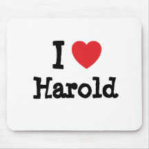 I love Harold heart T-Shirt Mouse Mat