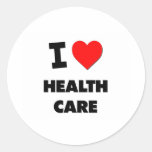 I Love Health Care Stickers