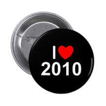 I Love (Heart) 2010 Pins