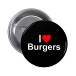 I Love (Heart) Burgers Button