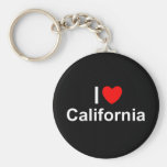 I Love (Heart) California Key Chains