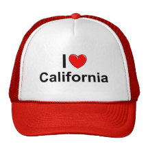 I Love (Heart) California Mesh Hats