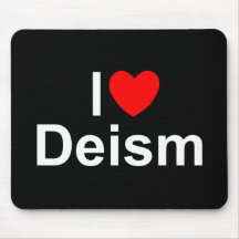 I Love (Heart) Deism Mouse Pads