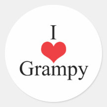 I Love (Heart) Grampy Sticker