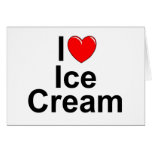 I Love (Heart) Ice Cream Cards