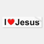 I Love (Heart) Jesus Bumper Stickers