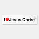 I Love (Heart) Jesus Christ Bumper Sticker