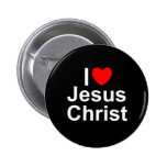 I Love (Heart) Jesus Christ Pin