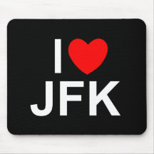 I Love (Heart) JFK Mouse Pads