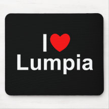 I Love (Heart) Lumpia Mouse Pad