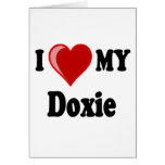 I Love (Heart) My Doxie Dog Cards