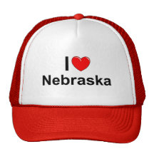 I Love (Heart) Nebraska Hat