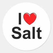 I Love (Heart) Salt Stickers