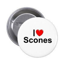 I Love (Heart) Scones Pin