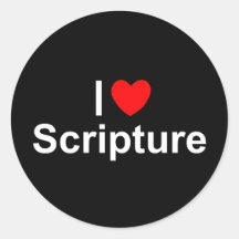 I Love (Heart) Scripture Stickers