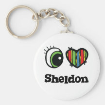 I Love (Heart) Sheldon Keychain