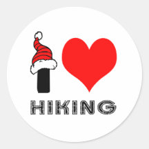 I Love Hiking Design Stickers