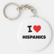 I Love Hispanics Key Chains