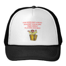I love hockey mesh hat