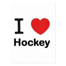 I love Hockey Post Card