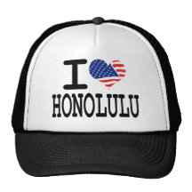 I love Honolulu Mesh Hat