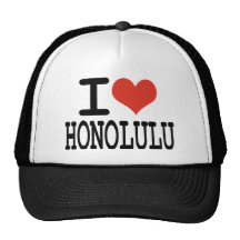 I love Honolulu Trucker Hats