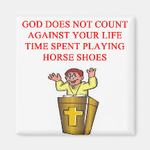 i love horse shoes refrigerator magnets