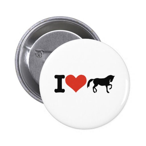 I love Horses Button