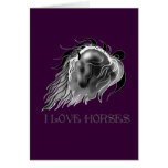 I LOVE HORSES CARD
