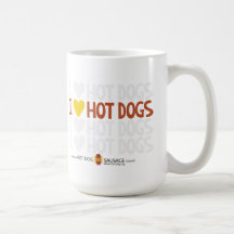 I love Hot Dogs 3 Coffee Mug