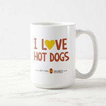 I love Hot Dogs 4 Mugs