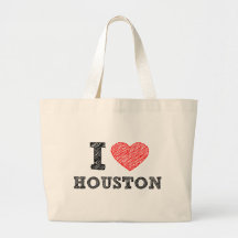 I Love Houston Tote Bag