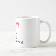 I Love Howler Monkeys Mugs