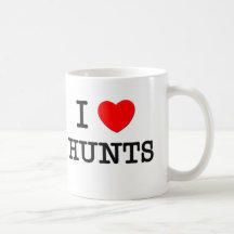 I Love Hunts Coffee Mugs