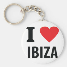 I love Ibiza icon Key Chain